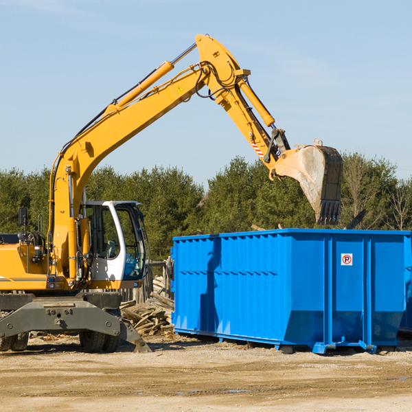 what are the rental fees for a residential dumpster in Greentown